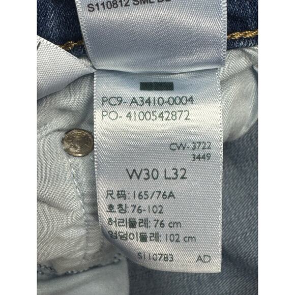 Levi's 726 Women's Flare Leg Blue Stretch Denim Jeans - Size 30x32 (30x30) - Picture 6 of 6